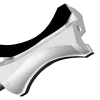 YUFU Fraise à tronçonner circulaire à roulement, finition diamantée brillante, non revêtue, à fond plat, pour découpe de profilés, personnalisable OEM, garantie 3 mois