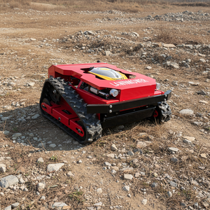Safe Overcharge Protection Remote Control Diesel Crawler Mower 4WD <b>Gasoline</b> 22HP for Steep Hillside Brush Cutting - Product Image 4