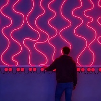 Juegos de Carnaval con Luces Activas - Juego Interactivo de Botones LED con Luces Activables para Parques de Diversiones Interiores, Construcción Metálica