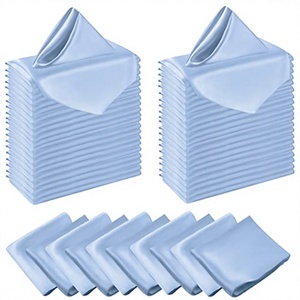 Serviettes carrées en satin élégantes personnalisées de couleur unie 60x60cm, réutilisables, douces, lavables, FABRIA, mariages, restaurants, banquets, fêtes - Product Image 2