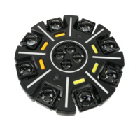 Lampe LED Hercules dorée à 8 bras, prix d'usine, RGB 4-en-1, DMX512, idéale pour les mariages, l'éclairage laser DJ, les lumières de scène disco