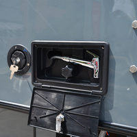 Camper amovible en aluminium TP01 |   Camper robuste pour pick-up avec extension latérale et système de levage électrique en option