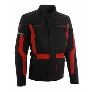 Chaqueta de Motocicleta LUCAS BERING para Hombre, 4 Estaciones, Color Negro/Rojo - Product Image 2