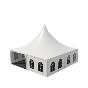 Carpa Europea con Techo Puntiagudo, Cuadrada, de Tela Oxford Impermeable, para Exposiciones, Ferias Comerciales, Eventos al Aire Libre en Todas las Estaciones - Product Image 1