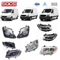 Phare avant SQCS pour Mercedes Sprinter W901 W906 W907 Van 1995-2024 Halogène LED 9018200161 9068202461 9109060000