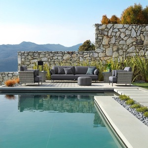 Sofá Nórdico de Aleación de Aluminio para Exteriores, Ideal para Patio, Hotel, Villa, Jardín al Aire Libre, Departamento de Ventas, Terraza de Descanso, Diseño Exclusivo - Product Image 4