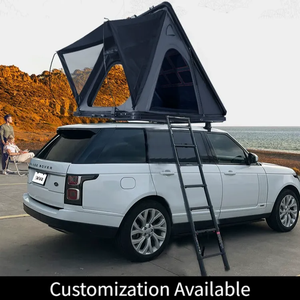 Tente de toit à double couche entièrement automatique, accessoire de tourisme automobile, coque rigide en Oxford, camping en plein air, porte-bagages de voiture, poteau en aluminium - Product Image 2