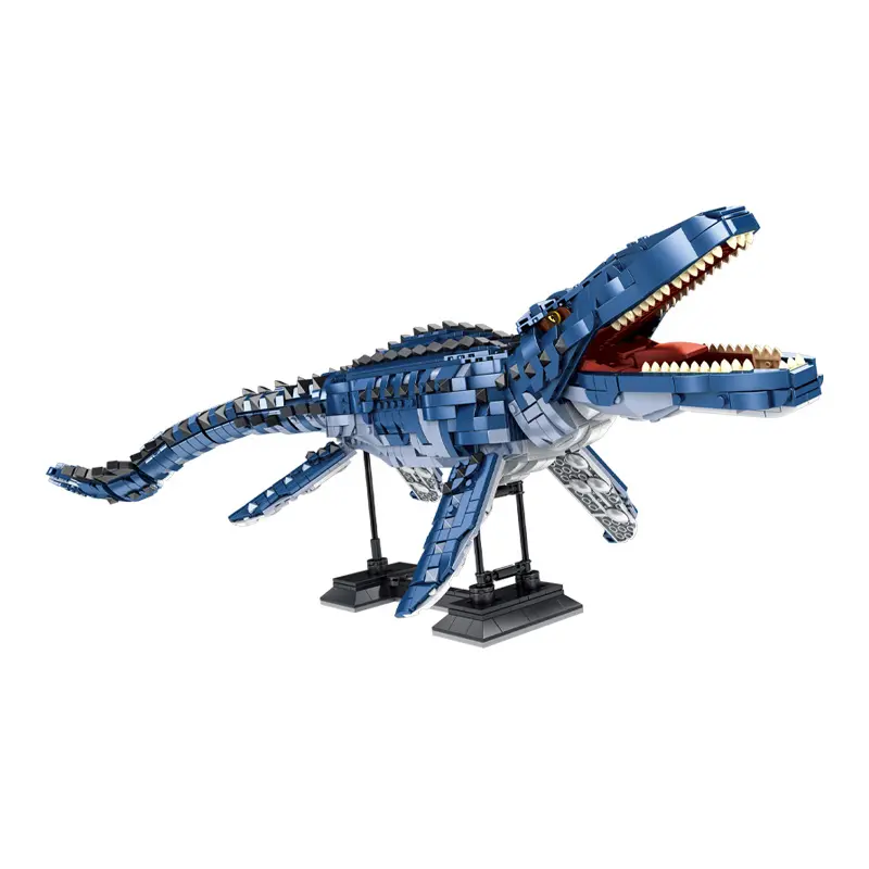 Panlos mainan Kit bata plastik 611006 teka-teki dunia dinosaurus blok bangunan Brontosaurus besar kompatibel dengan semua merek mainan