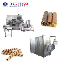 Machines de fabrication entièrement automatiques de mini-biscuits gaufrettes, bâtonnets de gaufrettes, rouleaux aux œufs et produits céréaliers
