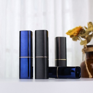 Carré Blanc <span class=keywords><strong>Bleu</strong></span> Rouge À Lèvres Vide Cas Tube En Plastique Unique Rouge À Lèvres Tubes Joli Mini Rouge À Lèvres Conteneur - Product Image 6