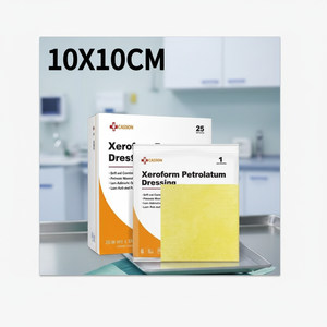 Carbou 10*10cm Nicht-Haftende Atmungsaktive Funktionale Medizinische Verbände Komfortable & Effektive Wundversorgung <span class=keywords><strong>Xeroform</strong></span> Mullverbände - Product Image 1