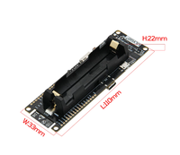 Carte de développement de communication LTE T-A7670E ESP32 WiFi avec support de carte TF et support de batterie 18650