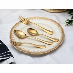 Juego de Cubiertos de acero inoxidable de diseño moderno para el hogar, hotel, restaurante, catering, servicio utilizado para vajilla - Product Image 1