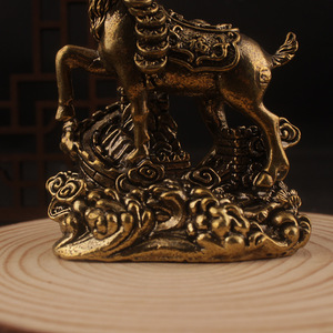 Ornement d'antilope Feng Shui Wenwang en laiton, pour la décoration de la maison et du bureau, artisanat de haute qualité, 1 pièce, forme irrégulière, motif animal - Product Image 4