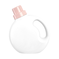 Ensemble de distributeurs de savon à lessive vides de grande capacité, bouteille en plastique HDPE de 64 oz avec pompe de 15 cc