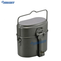 Voyage et camping PVC Mess Tin Lunch Box avec sac Kit de désordre tactique en aluminium extérieur