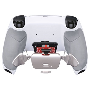 EXtremeRate Remappable Rise 2.0 Remap Kit With Rubberized <b>Grips</b> Back Shell Metal K1 K2 Buttons for PS5 <b>Controller</b> - Product Image 3