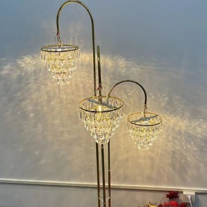 LANJO Road Lead Floor <b>Led</b> Lights Acrylic Crystal <b>Tree</b> Chandelier Luxury Wedding Decoration Walkway lights - Product Image 5