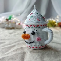 Série de Noël au crochet faite à la main : Bonhomme de neige, Père Noël, poupée en laine, décoration d'ambiance festive, jouets anti-stress, jouets pour enfants, fil à tricoter, OEM