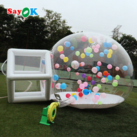 Dôme de tente gonflable transparent portable Sayok, maison à bulles gonflable pour enfants