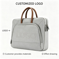Sac à main pour ordinateur portable en Oxford imperméable, multi-poches, mallette pour ordinateur, sac de transport antichoc pour ordinateur portable, sac à bandoulière pour ordinateur portable professionnel
