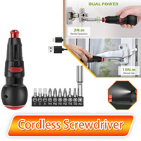 Tournevis électrique sans fil puissant et rechargeable, kit de tournevis pour la maison, l'automobile et la réparation de PC