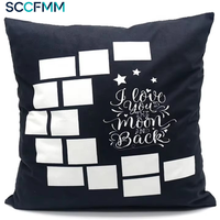 Housse de coussin par sublimation SCCFMM à 4, 6 ou 9 panneaux, pour décoration de canapé, impression par transfert thermique, photo, logo