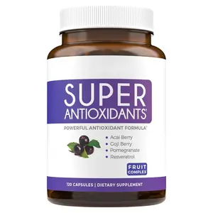 Cápsula de superantioxidantes de alta calidad, refuerzo de energía natural, reduce el estrés oxidativo, antioxidantes, suplemento de cápsula de bayas
