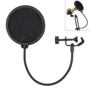 Radio <span class=keywords><strong>Video</strong></span> Micrófono MIc Pop Filtro para <span class=keywords><strong>RODE</strong></span> TASCAM Studio A prueba de viento - Product Image 2