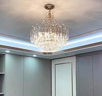 Lustres en cristal de luxe nordique suspension simple suspension pour bureau à domicile et salon source de lumière suspension