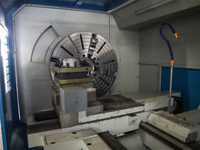 Tour CNC robuste CK61100L GSK à broche unique, alésage de 140 mm, centre de tournage horizontal pour grandes pièces de tuyaux et d'arbres