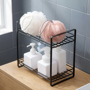 Minimalist Chic Glass & Metal Spice Rack for a Clutter-Free <b>Kitchen</b> Easy Access Design for Tableware Use - Product Image 5