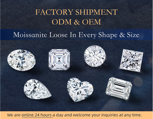 Viresa bán buôn 3M-8mm 0.1ct-2ct vvs moissanite kim cương 100% vượt qua Kim Cương Tester Vòng rực rỡ cắt lỏng moissanite đá - Product Image 6