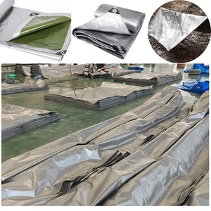Lona Resistente de Alta Durabilidad 10x12, 10 Mil de Grosor, <span class=keywords><strong>Impermeable</strong></span>, Resistente a Desgarros y Decoloración, con Tratamiento UV, <span class=keywords><strong>Reversible</strong></span>, Color Plateado y Marrón - Product Image 3