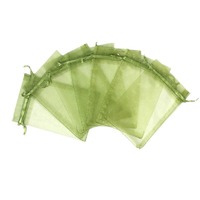 Sacchetti Trasparenti Quadrati in Organza con Coulisse e Mini Sacchetti Regalo per Caramelle con Logo Personalizzato e Supporto per Colori Personalizzati, Ideali per Confezioni di Gioielli