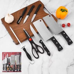 Juego de Cuchillos de Cocina de Acero Inoxidable de Fábrica, 8 Piezas, Empaque en Blíster, Caja de Regalo - Product Image 6