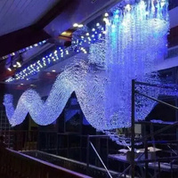 Lustre suspendu en cristal motif dragon, luminaires décoratifs personnalisés en forme d'animal pour hall de villa, lustres en cristal