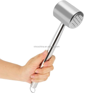 10 pollici in acciaio inox martello <span class=keywords><strong>di</strong></span> carne maglio inteneritore strumento per bistecca <span class=keywords><strong>di</strong></span> pollo maiale manzo e <span class=keywords><strong>vitello</strong></span> - Product Image 2
