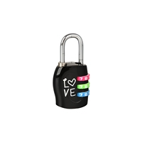 SAMHOO Cadenas antivol à code de sécurité, combinaison réinitialisable à 3 chiffres, en alliage de zinc