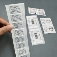 Étiquettes pliables multicouches personnalisées imprimées adhésives imperméables, autocollants de livrets pliés multicouches