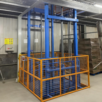Ascenseur hydraulique pour sous-sol 5m 1300x1300 CE ISO, ascenseur de fret d'usine à télécommande, 2500kg 9m 4 étages 1800x1600, ascenseur automatique
