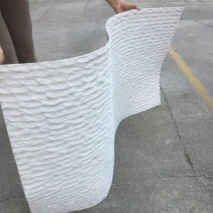 Rivestimento interno morbido muro pieghevole travertino artificiale pannelli in <span class=keywords><strong>pietra</strong></span> flessibile all'aperto moderno finto piastrelle 3D argilla modificata - Product Image 2