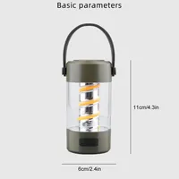 Mini lanterne de camping LED avec haut-parleur, trépied, support magnétique, étanche, blanc chaud, rechargeable pour l'escalade en plein air
