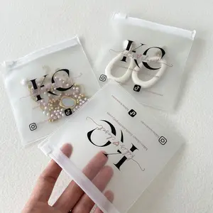 Sac d'emballage personnalisé à glissière givrée pour bijoux Offre Spéciale sac en plastique imprimé à glissière pochette personnalisée emballage boucle d'oreille