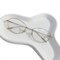 Nuevo Marco Óptico de Titanio Fakem con Diseño Ovalado Vintage con Efecto Degradado, Aspecto Natural, Montura Completa Retro BT5845 Disponible