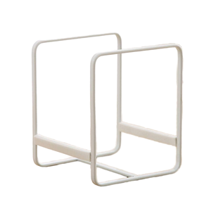 Bathroom Dinnerware <b>Draining</b> Plate Bowl Tableware Single Tier Metal Wall Mounted Non-Folding Eco-Friendly Storage <b>Rack</b> - Product Image 1