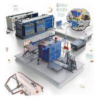 Machine de rotomoulage de navette à économie d'énergie pour la production de réservoirs d'eau Équipement de moulage par rotation en plastique