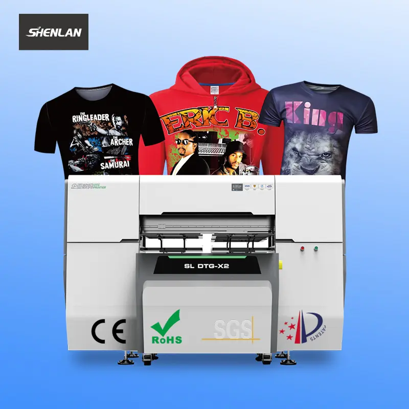 Mesin cetak T shirt Printer Digital DTG 8 warna untuk produksi massal pabrik