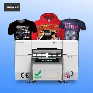 8 baskı renkleri DTG dijital yazıcı T shirt BASKI MAKİNESİ fabrika seri üretim için