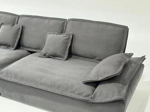 Ghế sofa vải sâu siêu rộng trong phòng khách, thiết kế thời trang Bắc Âu, đơn giản, mềm mại - Product Image 2